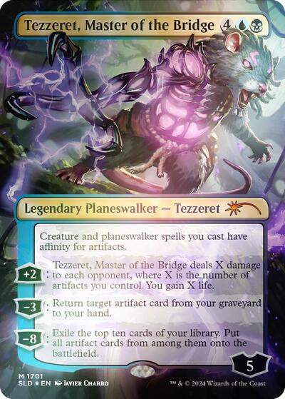 Tezzeret, Master of the Bridge (Rainbow Foil) (Secret Lair) Light Play Foil