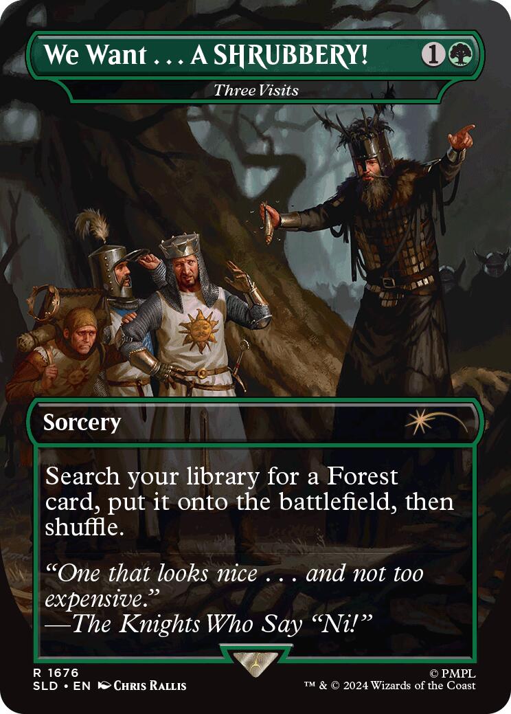 We Want...A SHRUBBERY! - Three Visits [SLD - 1676]