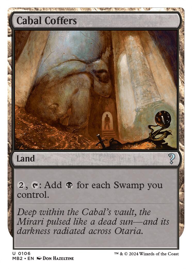 Cabal Coffers (White Border) [MB2 - 106]