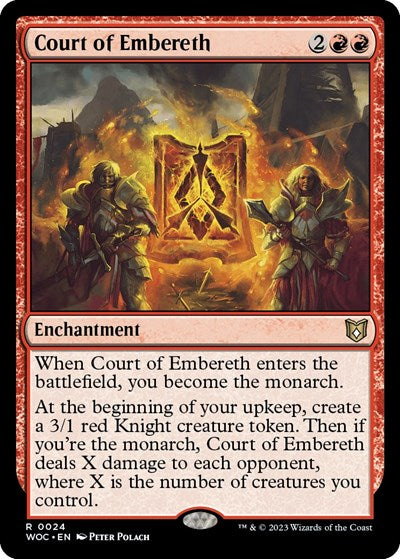 Court of Embereth (Commander: Wilds of Eldraine) Light Play