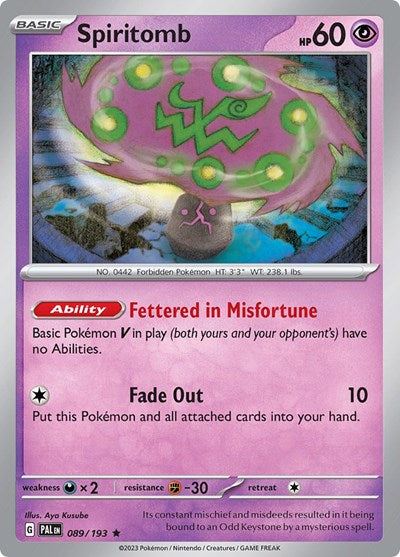 Spiritomb (SV02: Paldea Evolved) Light Play Holofoil