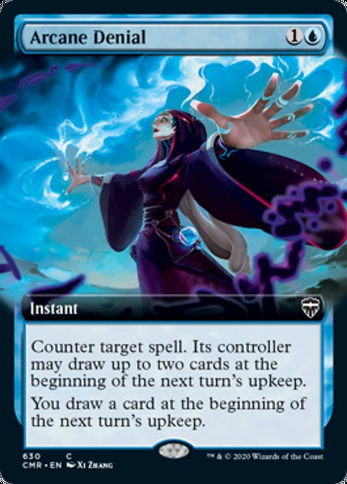 Arcane Denial (Extended Art) (Commander Legends) Light Play Foil