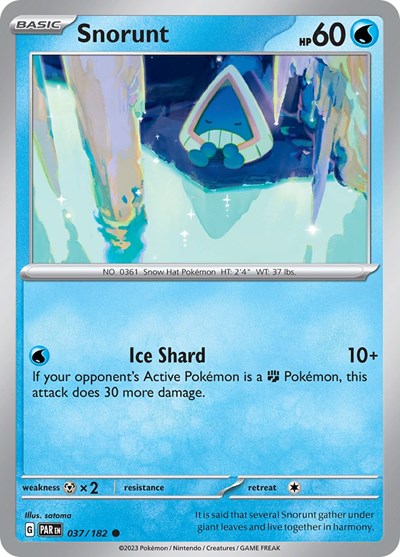 Snorunt - 037 (Scarlet and Violet: Paradox Rift) Light Play Reverse Holofoil