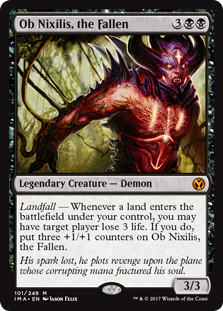 Ob Nixilis, the Fallen (Iconic Masters) Light Play Foil