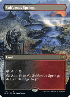 Sulfurous Springs (Borderless) (Dominaria United) Light Play Foil