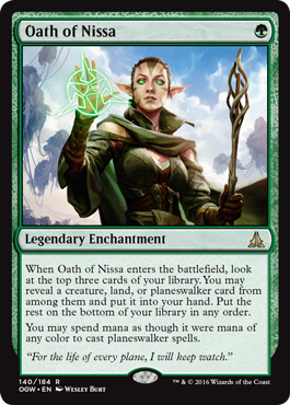 Oath of Nissa (Oath of the Gatewatch) Light Play Foil