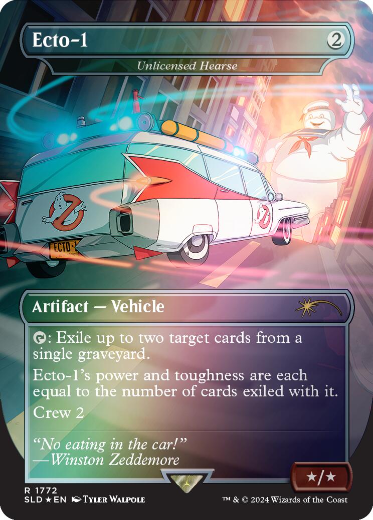 Ecto-1 - Unlicensed Hearse (Rainbow Foil) [SLD - 1772]