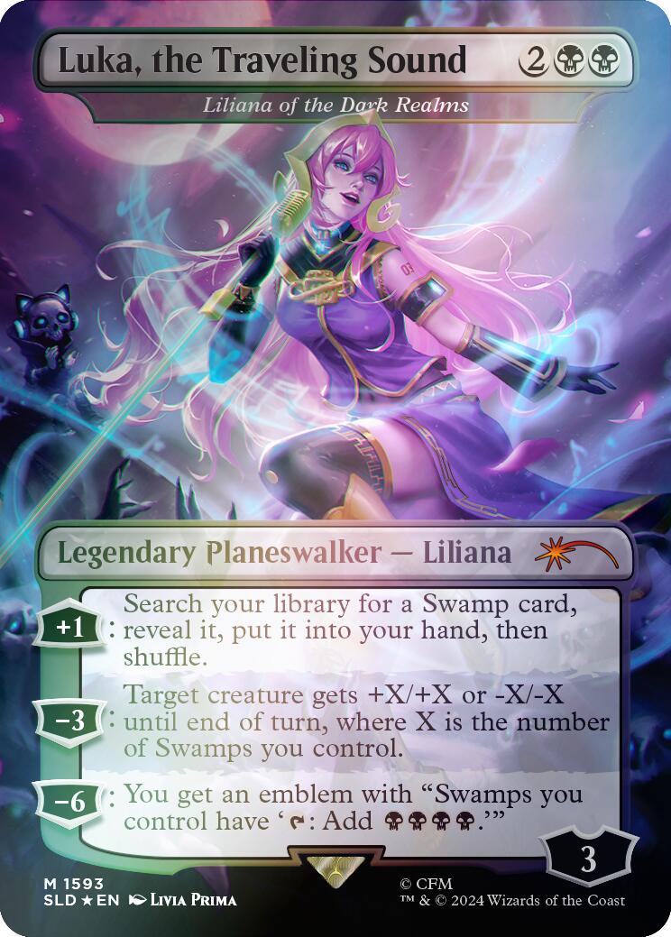 Luka, the Traveling Sound - Liliana of the Dark Realms (Rainbow Foil) [SLD - 1593]