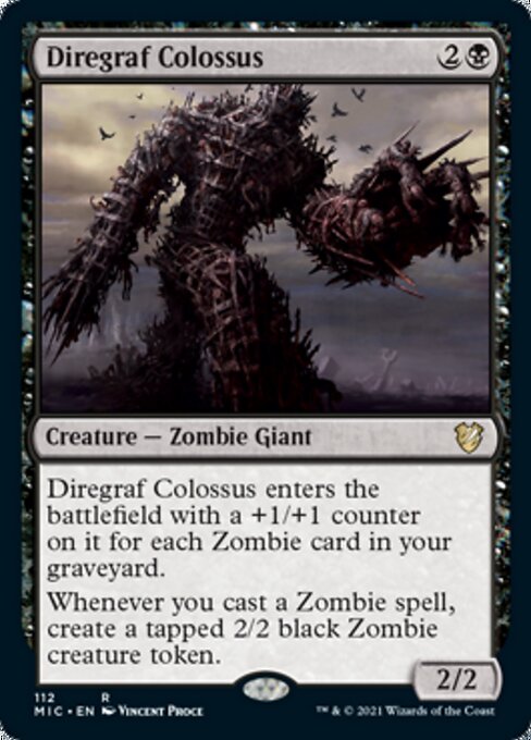 Diregraf Colossus (Commander 2021 Midnight Hunt) Light Play