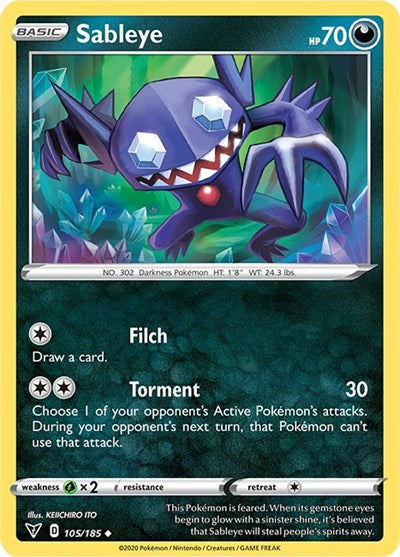 Sableye (SWSH04: Vivid Voltage) Light Play