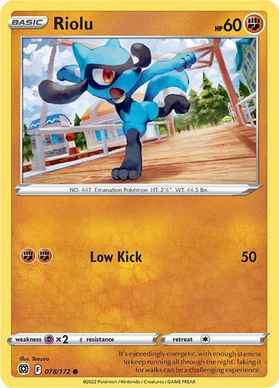 Riolu (SWSH09: Brilliant Stars) Light Play