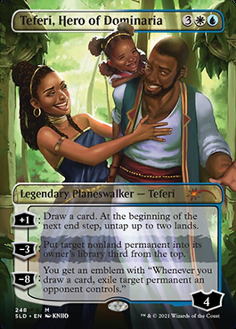 Teferi Hero of Dominaria (Secret Lair) Light Play