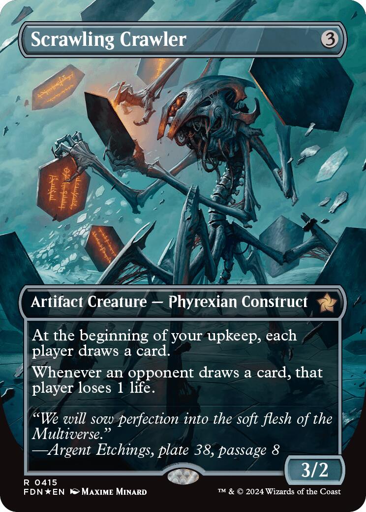 Scrawling Crawler (Borderless) (Mana Foil) [FDN - 415]