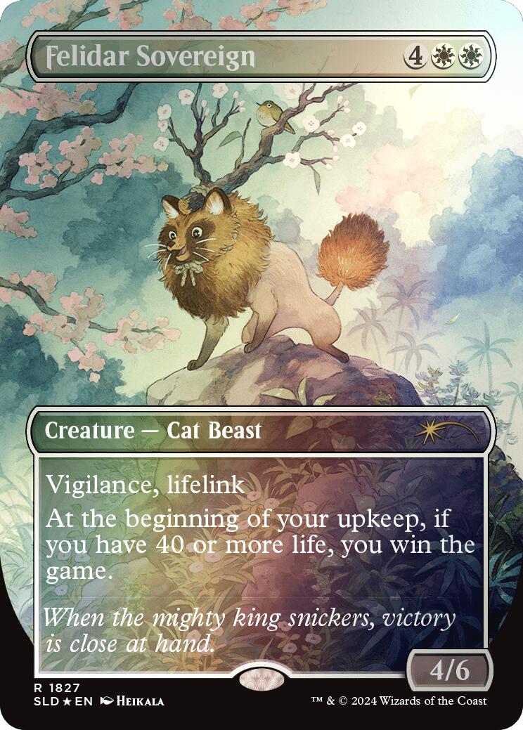 Felidar Sovereign (1827) (Rainbow Foil) [SLD - 1827]