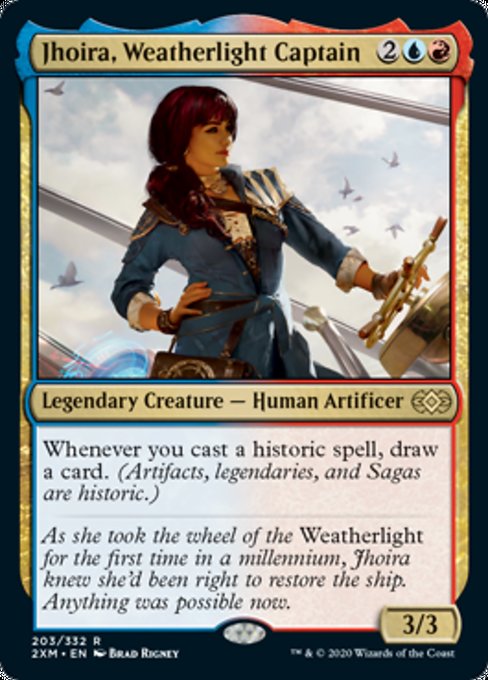 Jhoira, Weatherlight Captain (Double Masters) Light Play