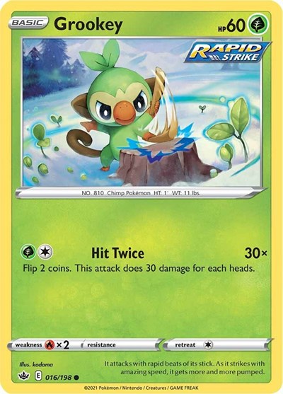 Grookey (SWSH06: Chilling Reign) Light Play