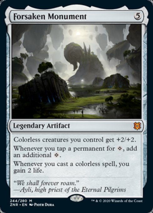 Forsaken Monument (Zendikar Rising) Light Play Foil