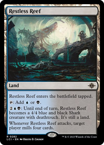 Restless Reef (The Lost Caverns of Ixalan) Light Play Foil