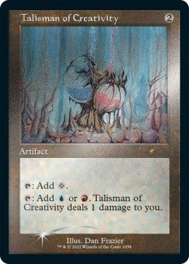 Talisman of Creativity (Retro Frame) (Foil Etched) (Secret Lair) Light Play Foil