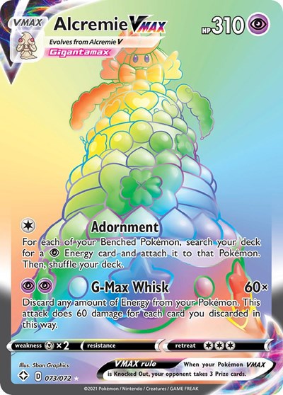 Alcremie VMAX (Secret) (Shining Fates) Light Play Holofoil