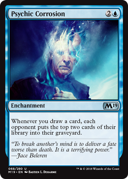 Psychic Corrosion (Magic 2019 Core Set) Light Play