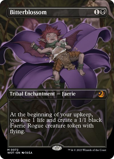 Bitterblossom (Anime Borderless) (Wilds of Eldraine: Enchanting Tales) Light Play