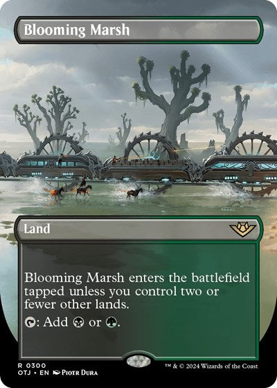 Blooming Marsh (Borderless) (Outlaws of Thunder Junction) Light Play Foil