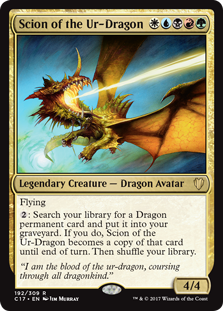 Scion of the Ur-Dragon (Commander 2017) Light Play