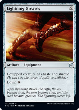 Lightning Greaves (Commander 2019) Light Play