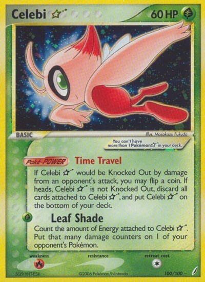 Celebi Star (Crystal Guardians) Heavy Play Holofoil