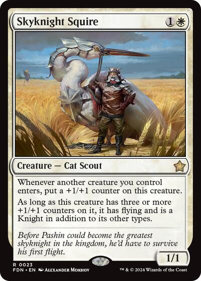 Skyknight Squire (Foundations) Near Mint Foil