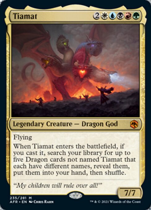 Tiamat (Adventures in the Forgotten Realms) Light Play