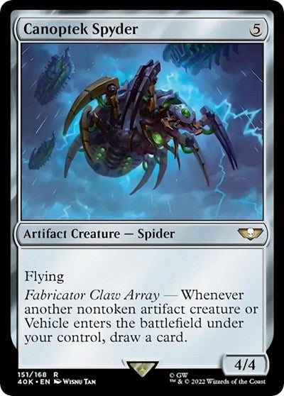 Canoptek Spyder (Surge Foil) (Universes Beyond: Warhammer 40K) Light Play Foil