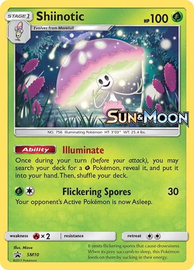 Shiinotic - SM10 (Prerelease) (SM Promos) Light Play Holofoil