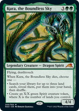 Kura, the Boundless Sky (Kamigawa: Neon Dynasty) Light Play Foil