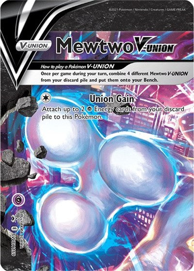 Mewtwo V-UNION - SWSH159 (SWSH: Sword & Shield Promo Cards) Light Play Holofoil