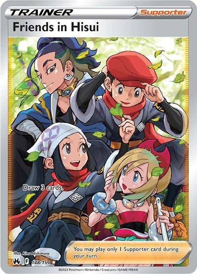 Friends in Hisui (Full Art) (Crown Zenith) Light Play Holofoil