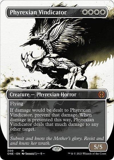 Phyrexian Vindicator (Showcase) (Phyrexia: All Will Be One) Light Play Foil