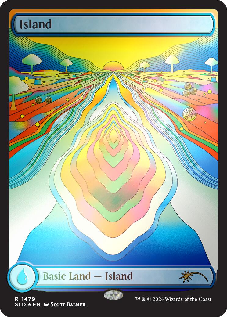 Island (1479) (Rainbow Foil) [SLD - 1479]