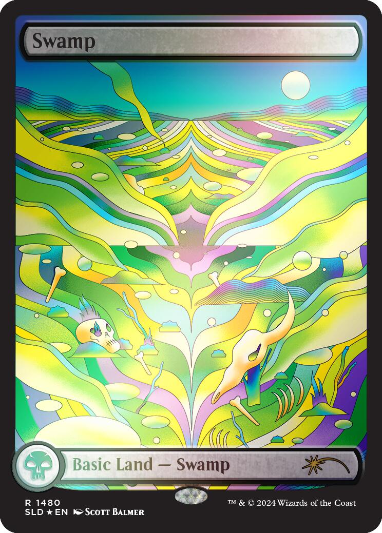 Swamp (1480) (Rainbow Foil) [SLD - 1480]