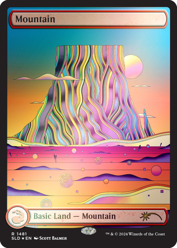 Mountain (1481) (Rainbow Foil) [SLD - 1481]