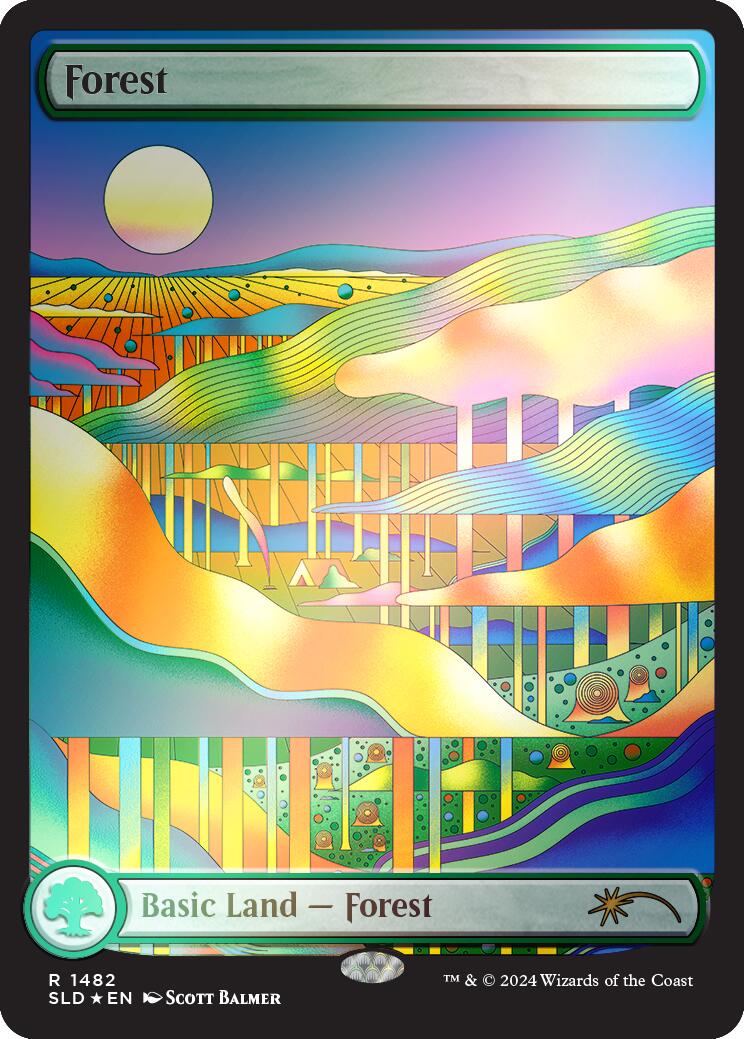 Forest (1482) (Rainbow Foil) [SLD - 1482]