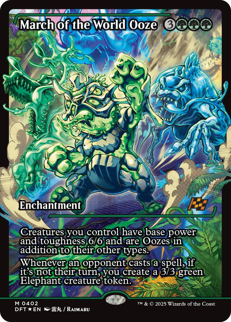 ooze card mtg March of the World Ooze (Showcase) [DFT