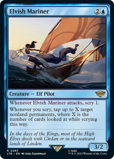 Elvish Mariner (Universes Beyond: The Lord of the Rings: Tales of Middle-earth) Light Play Foil