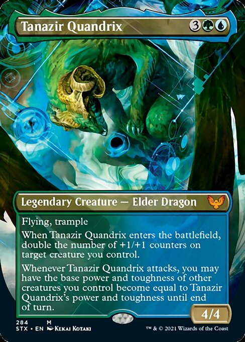 Tanazir Quandrix (Borderless) (Strixhaven) Light Play Foil