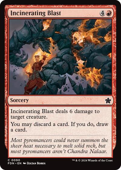 Incinerating Blast (Foundations) Near Mint Foil