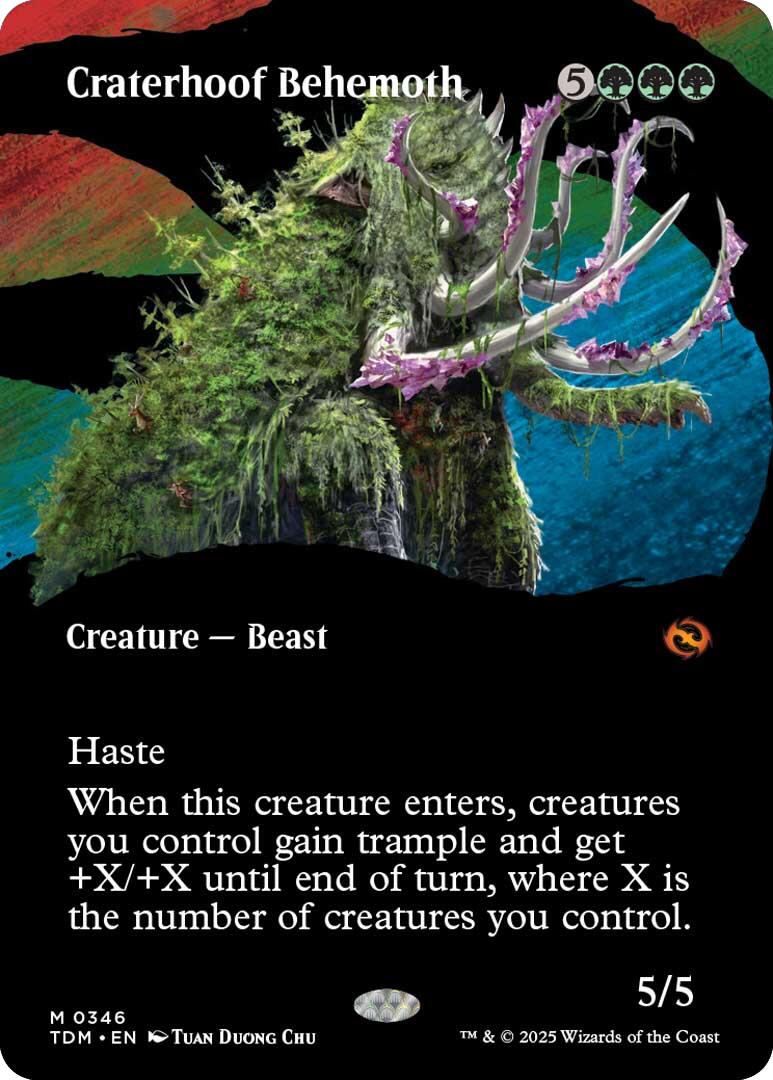 Craterhoof Behemoth (Borderless) [TDM - 346]