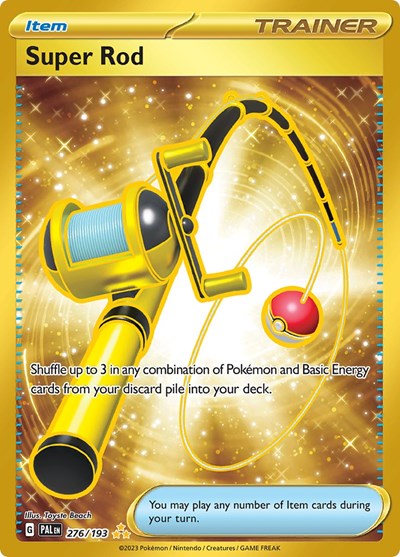 Super Rod - 276 (SV02: Paldea Evolved) Light Play Holofoil