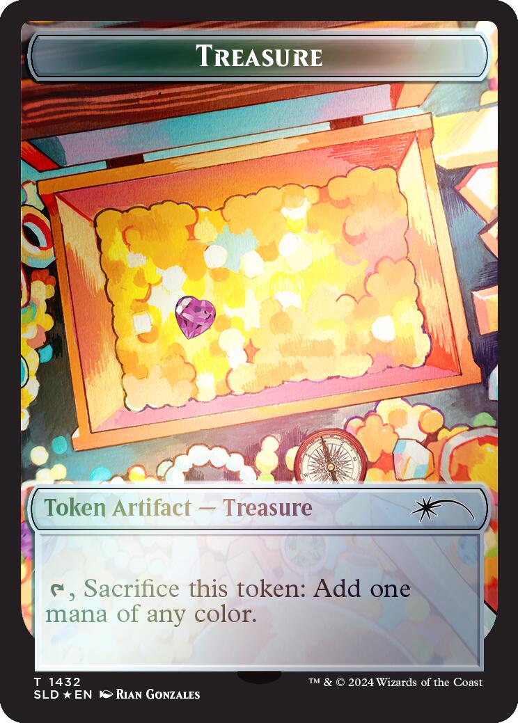 Treasure Token (1432) (Rainbow Foil) [SLD - 1432]