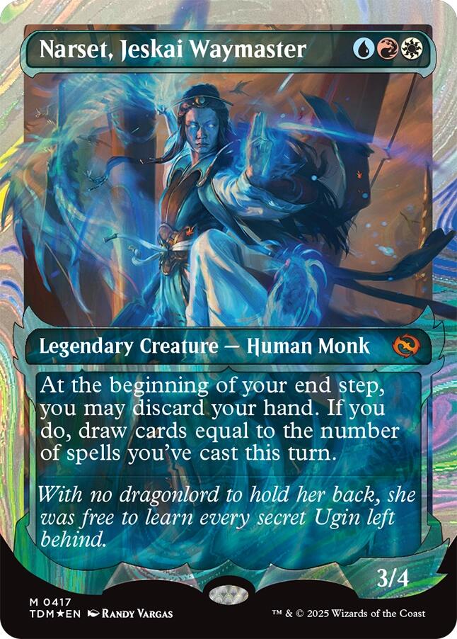 Narset, Jeskai Waymaster (Showcase) (Halo Foil) [TDM - 417]